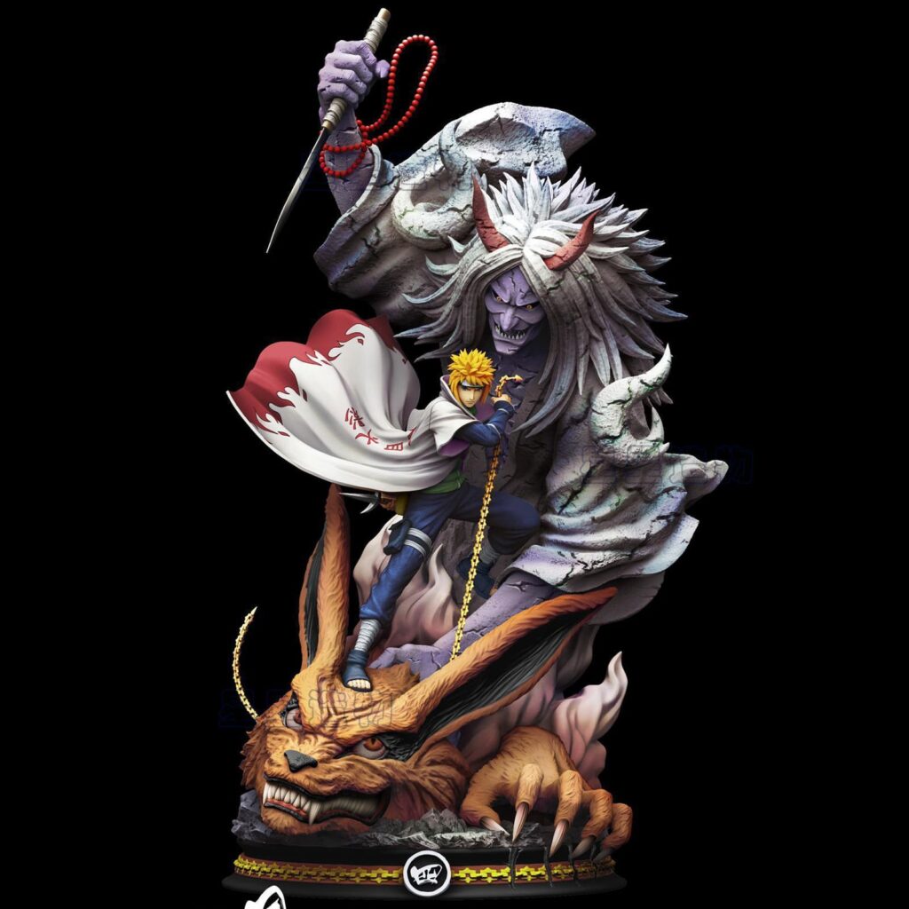 Naruto Minato Namikaze Reaper Seal Scene Figure
