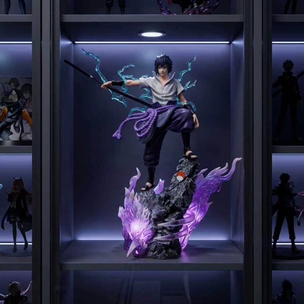 Naruto Sasuke Uchiha Purple Battle Effect Figure