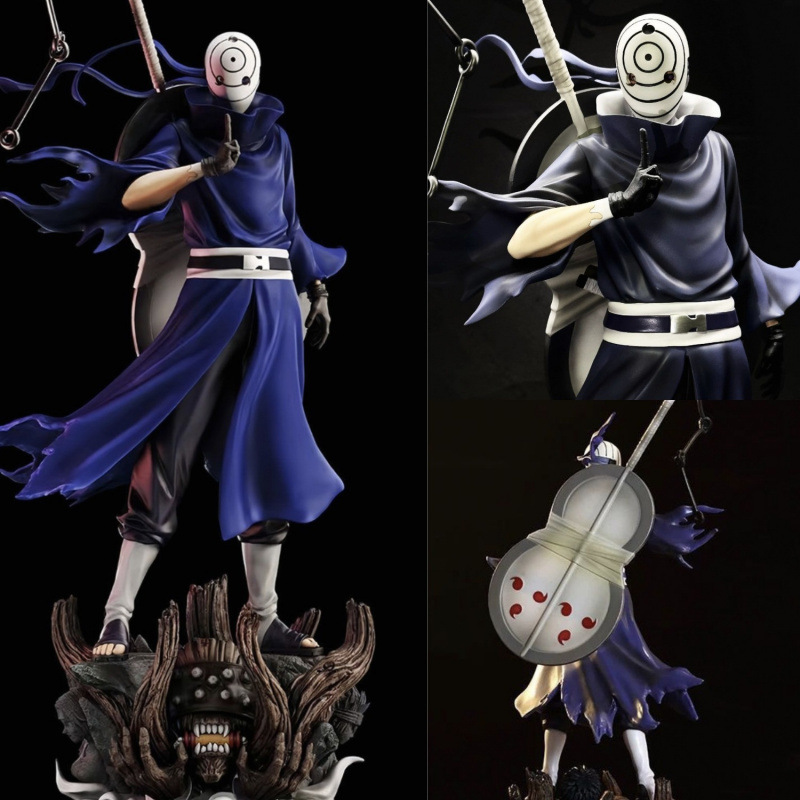 Naruto Obito Uchiha Mask and Staff Figure