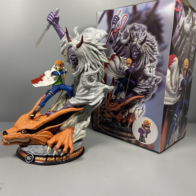 Naruto Minato Namikaze Flame Base Scene Figure