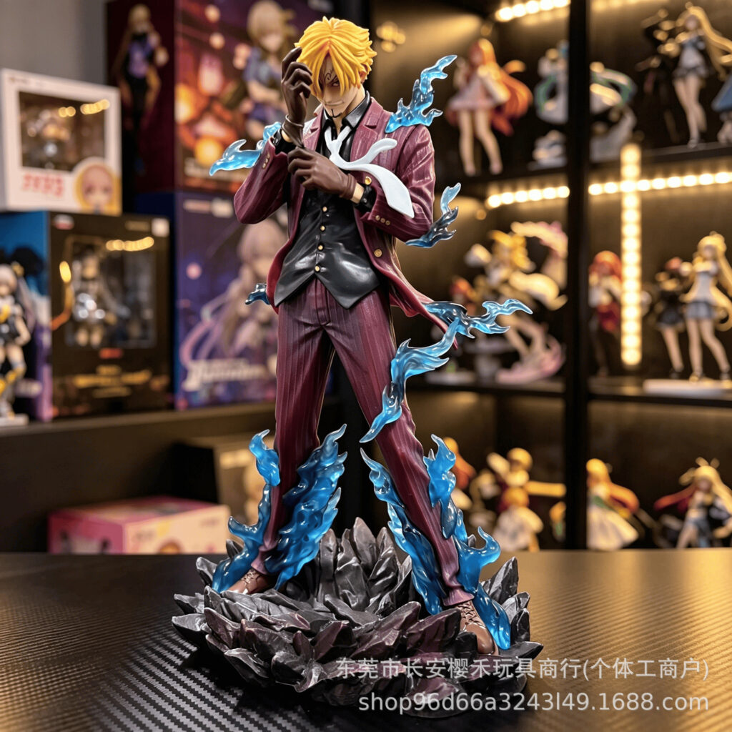 One Piece Sanji Flame Effect Display Figure