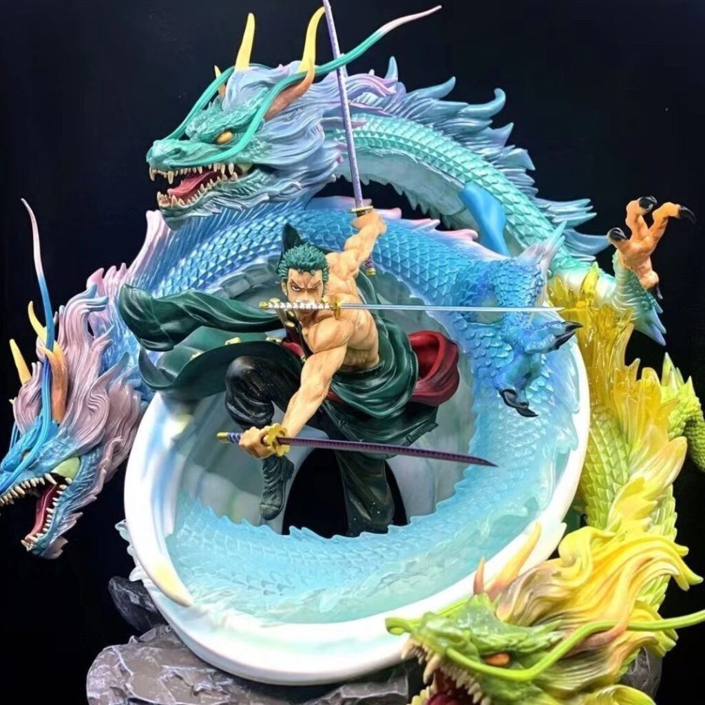 One Piece Zoro Three Dragon Scene Figure