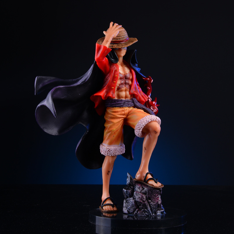 One Piece Luffy Emperor Coat Pose Figure