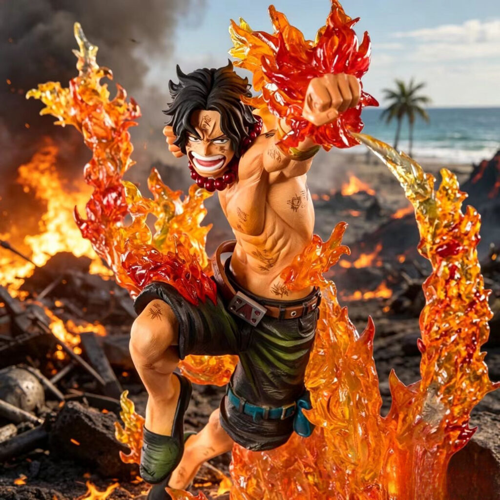 One Piece Luffy Fire Fist Battle Figure