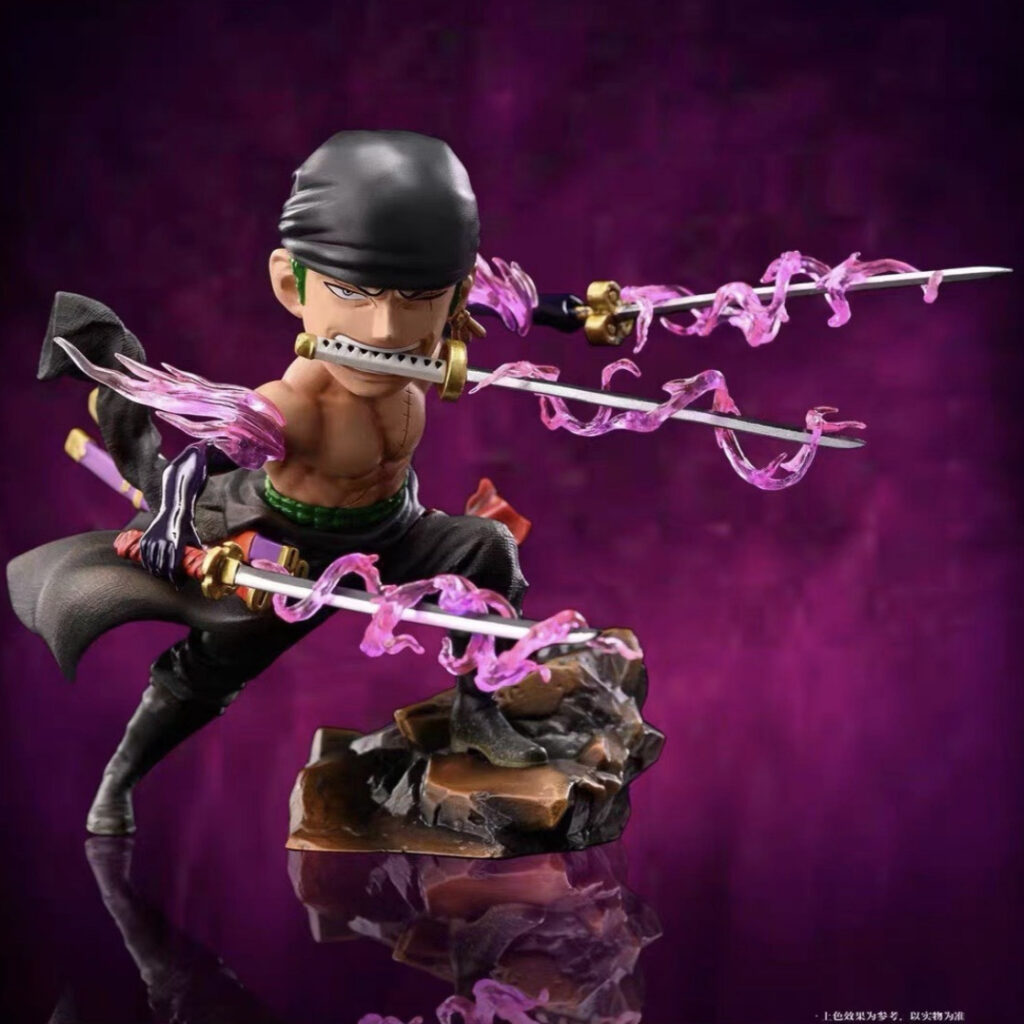One Piece Zoro Ashura Chibi Battle Figure