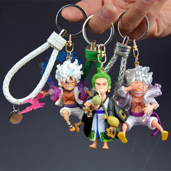 One Piece Character Mini Figure Keychains
