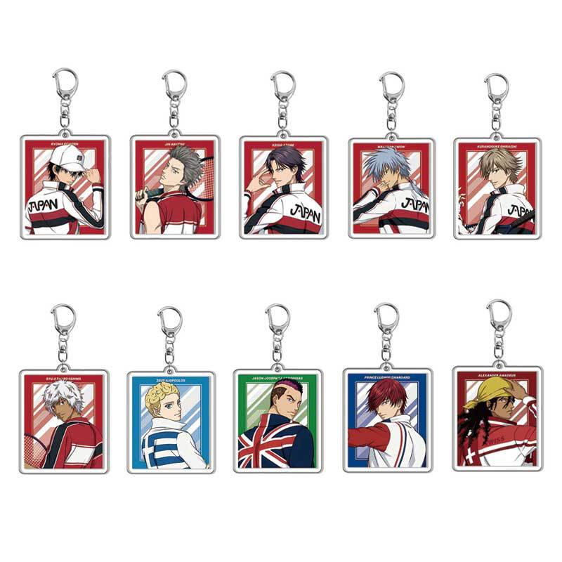 The Prince of Tennis Rectangular Character Acrylic Keychains