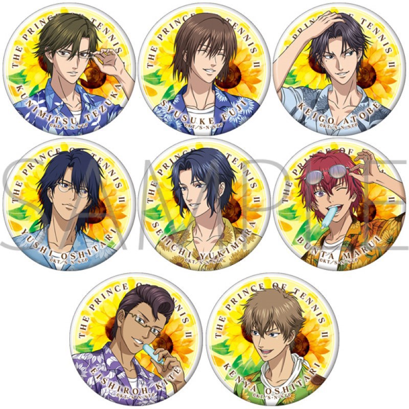 The Prince of Tennis Sunflower Character Badges