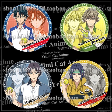 The Prince of Tennis Character Badge and Mirror Charms